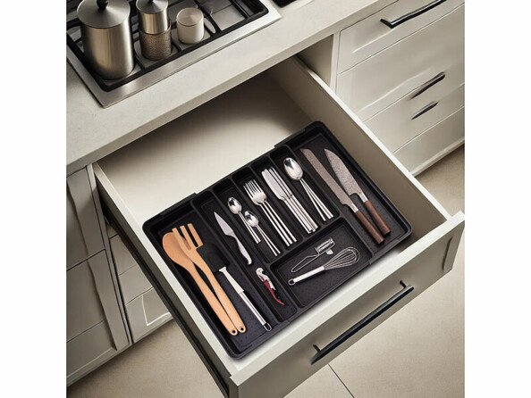 organisateur à couverts extensible pour tiroirs