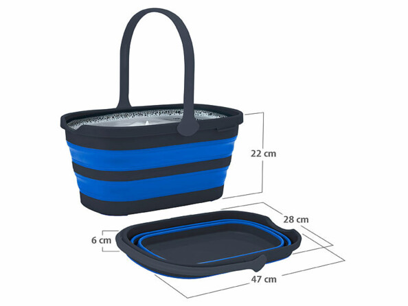 Seau pliable avec anse 14 L