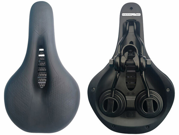 Selle de vélo ergonomique avec mousse à mémoire de forme de dessus et de dessous
