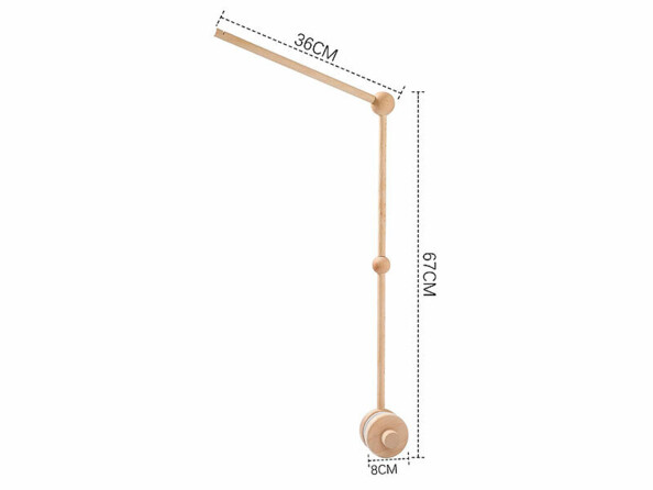 Support en bois pour mobile 1er âge