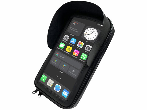 Etui impermeable smartphone jusqu'à 7" pour guidon vélo et moto