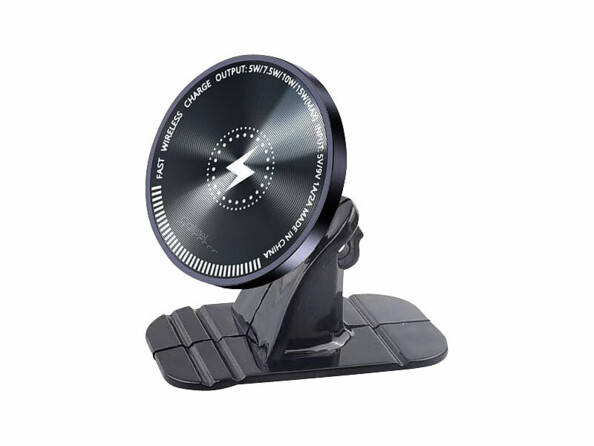 Support smartphone magnétique tableau de bord compatible Qi et MagSafe