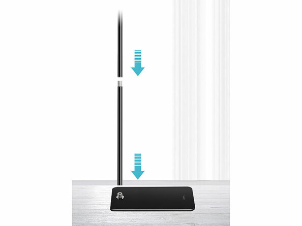 Support sur pied pour smartphone et tablette articulé réglable en hauteur