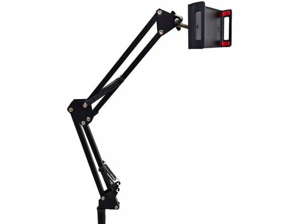 Support sur pied pour smartphone et tablette articulé réglable en hauteur