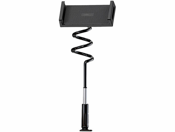 Support iPad avec pince étau et col de cygne