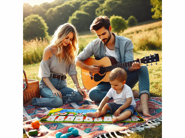 Tapis musical piano "Fairy Farm Animals"