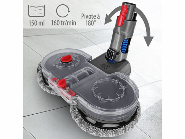 Embout serpillière électrique compatible aspirateur Dyson V7 / V8 / V10 / V15