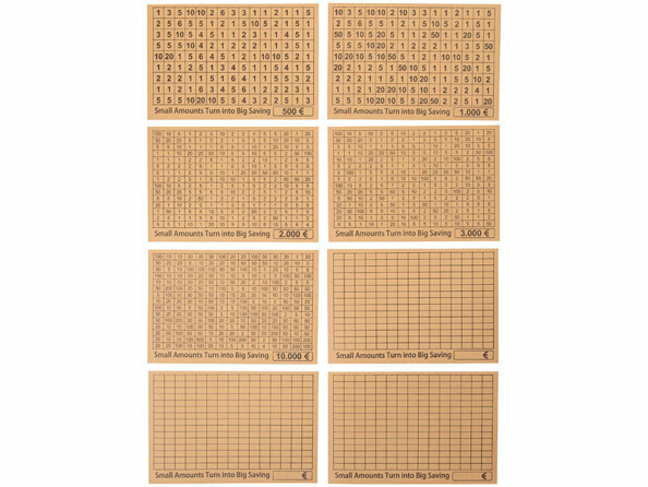 carte avec objectif d'épargne