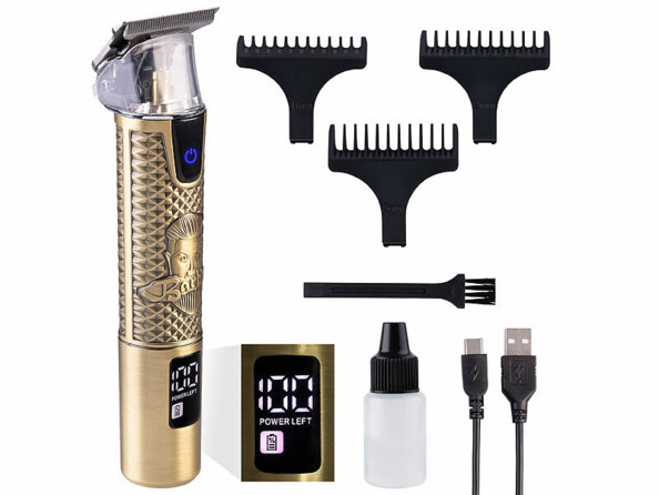 Tondeuse à barbe sans fil avec écran LCD