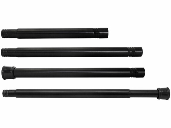 Tringle télescopique 72-145 cm pour rideau de douche en 4 parties