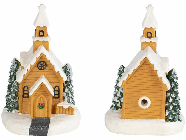 maison Noël lumineuse à piles