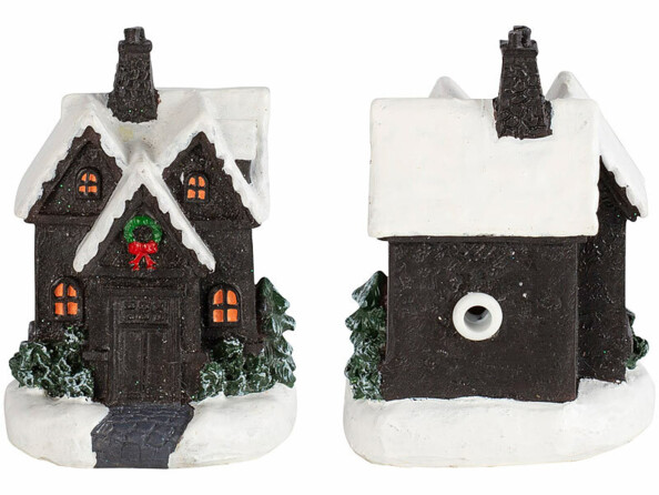 maison Noël lumineuse à piles