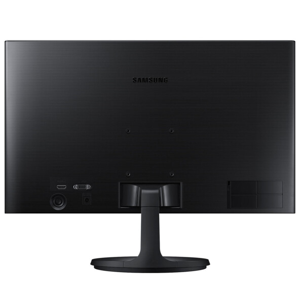Moniteur Samsung S27F350FH 27" vu de derrière.