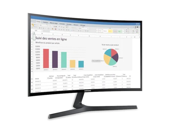 L'affichage clair et détaillé de l'écran LED Full HD modèle LC27F396FHRXEN.