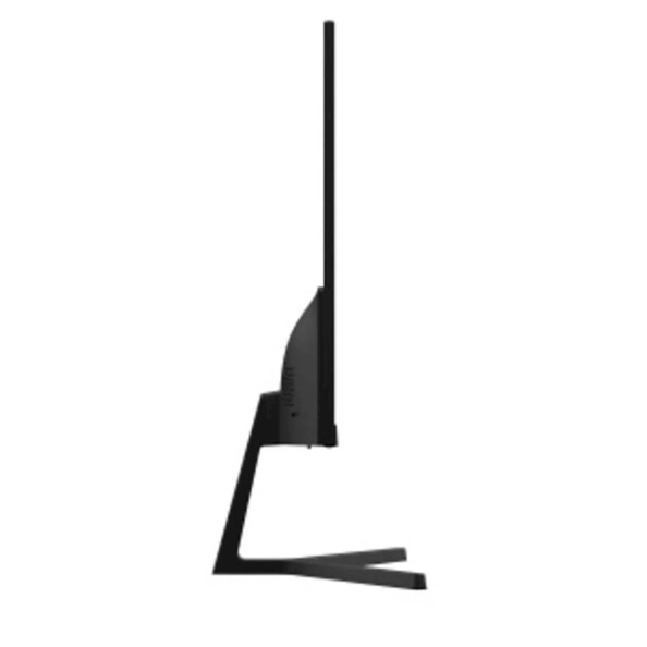 Vue de biais de l'écran plat Dahua coloris noir sur pied de support