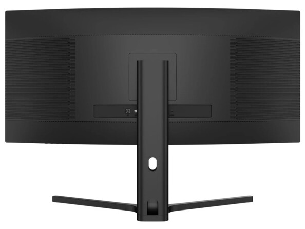 Vue arrière de l'écran 34" avec support VESA 100 x 100 mm et pied de support réglable en hauteur