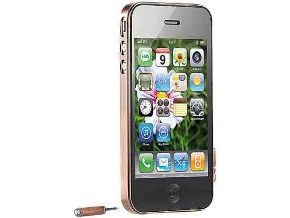 Cadre de protection pour iPhone 4 / 4S – bronze