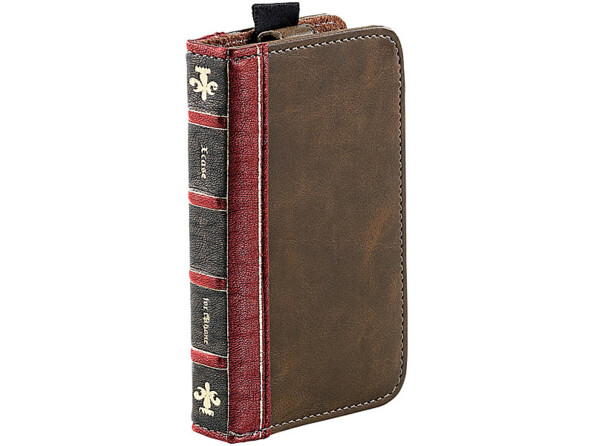 Étui de protection aspect livre ancien pour iPhone 4/4S
