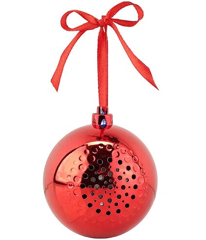 Boule de Noël avec bluetooth et haut-parleur intégré - Rouge