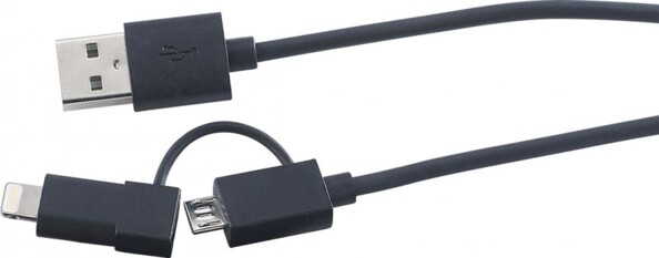 Câble 2 en 1 USB vers Micro-USB et 8 broches (iPhone 5 & 6)