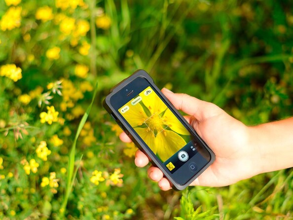 Coque de protection pour iPhone 4/4S avec loupe macro