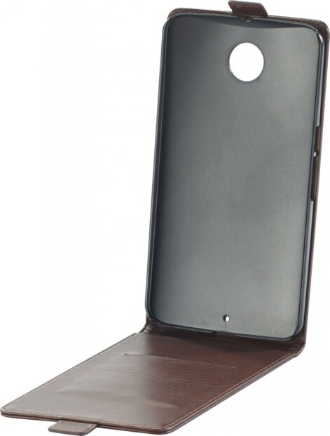 Étui de protection à clapet pour Google Nexus 6 - Brun
