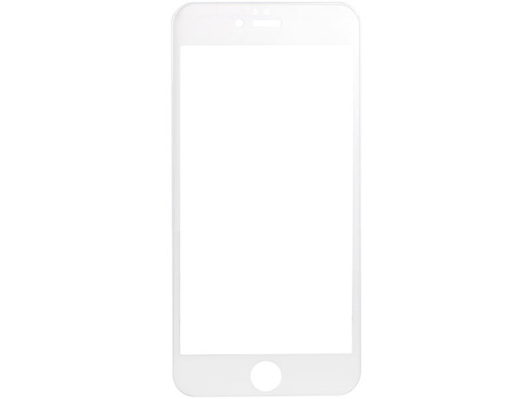 Façade de protection en verre trempé pour iPhone 6+ / 6s+ - blanc