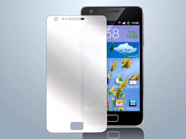 Film de protection pour I9100 Galaxy S2 - effet miroir
