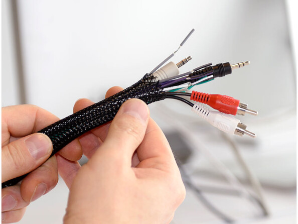 Gaine tressée auto-fermante - 5 m