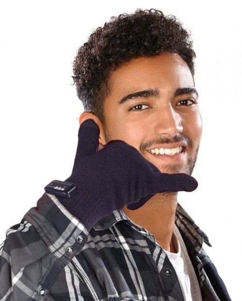 Gants homme pour smartphones avec bluetooth