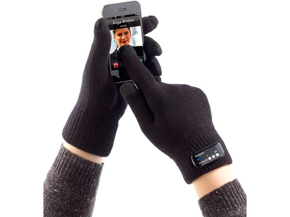 Gants homme pour smartphones avec bluetooth