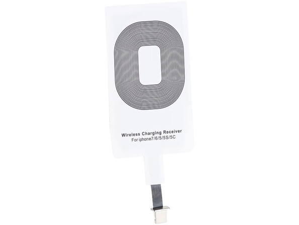 Kit chargement à induction compatible Qi pour iPhone 5C, 5S, SE, 6/Plus, 7/plus