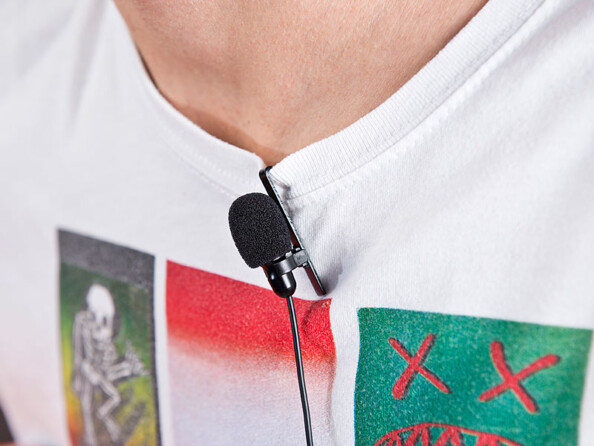 Micro cravate à condensateur MC-100.mini pour smartphone, tablette et ordinateur