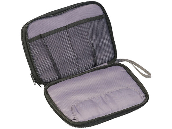 Pochette avec 9 compartiments pour câbles, écouteurs, clés USB, etc.