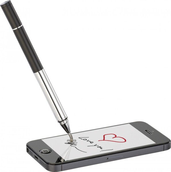 Stylet tactile avec croix de positionnement et stylo à bille