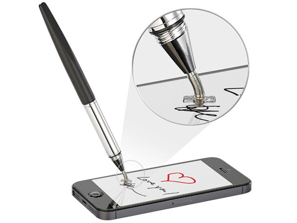 Stylet avec croix de positionnement pour écran tactile