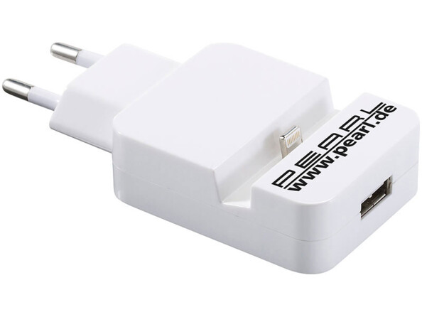 chargeur docking station lightning pour iphone apple avec second chargeur USB