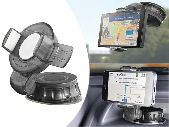 Support de smartphone pour pare-brise & tableau de bord
