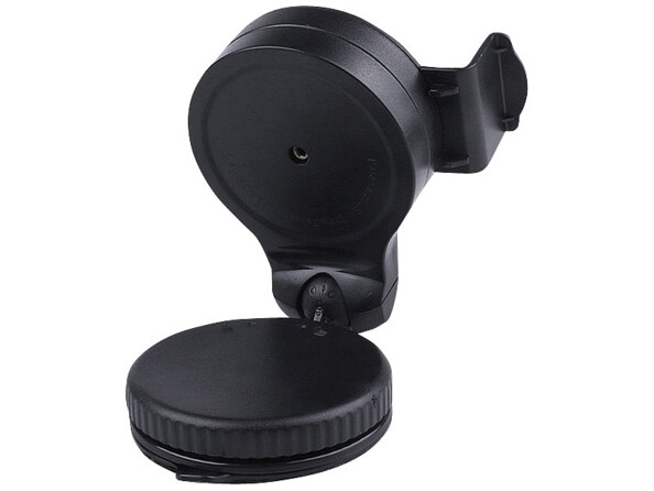 Support smartphone pour voiture avec ventouse Ø 60mm vue de dos