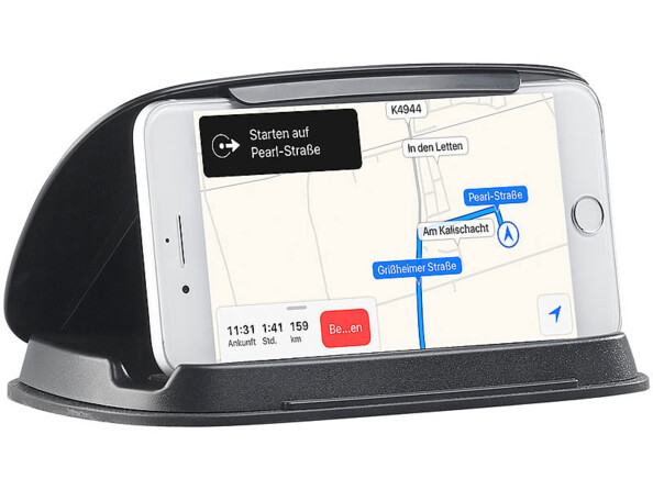 Support smartphone sur tableau de bord pour appareils jusqu'à 11,5 cm de hauteur Lescars