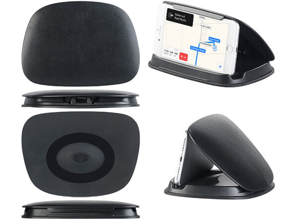 Support smartphone sur tableau de bord vues multiples