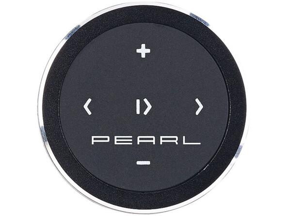 mini telecommande bluetooth smartphone et iphone pour commande musique et diaporama à distance avec fixation volant et guidon