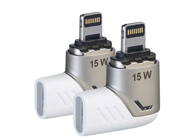 Lot De 2 Adaptateurs USB-C Vers Lightning - Charge Rapide Et Transfert De Données - Pour IPhone