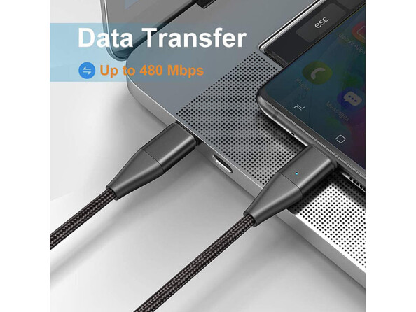 2 câbles USB-C vers USB-C et Lightning avec fiches magnétiques - 1 m