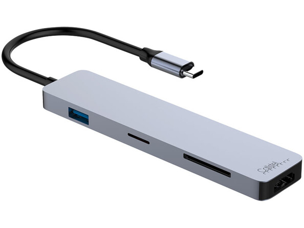 Hub USB et adaptateur smartphone/ordinateur avec souris optique et clavier USB