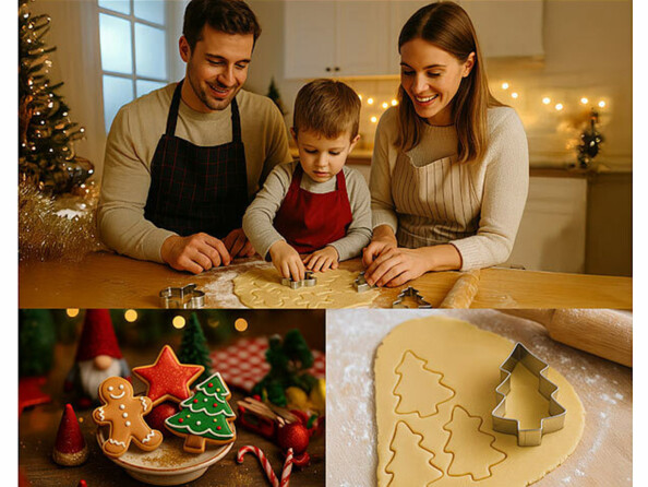 12 emporte-pièces de Noël en acier inoxydable