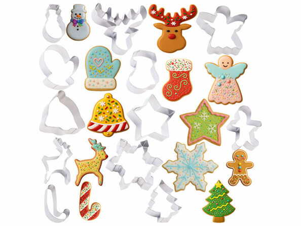 12 emporte-pièces de Noël en acier inoxydable