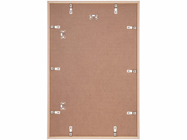 cadre photo en bois 40 x 60 cm avec verre acrylique - aspect chêne clair