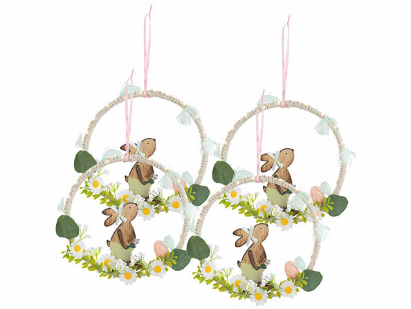 4 décorations de Pâques lumineuses à suspendre de la marque Pearl