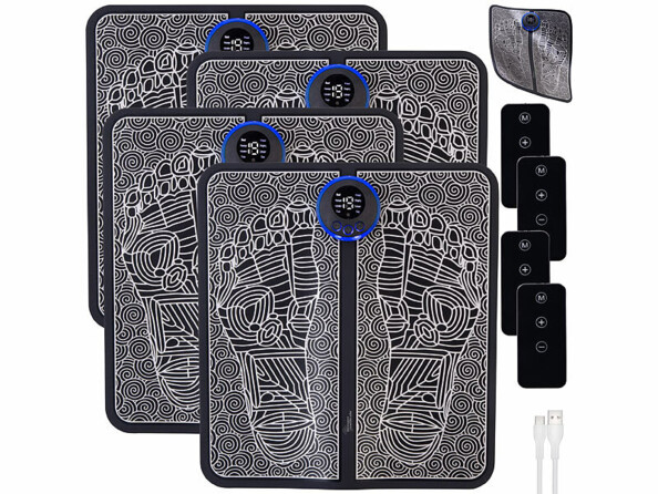 4 masseurs pour pieds EMS rechargeables et pliables de la marque Newgen Medicals